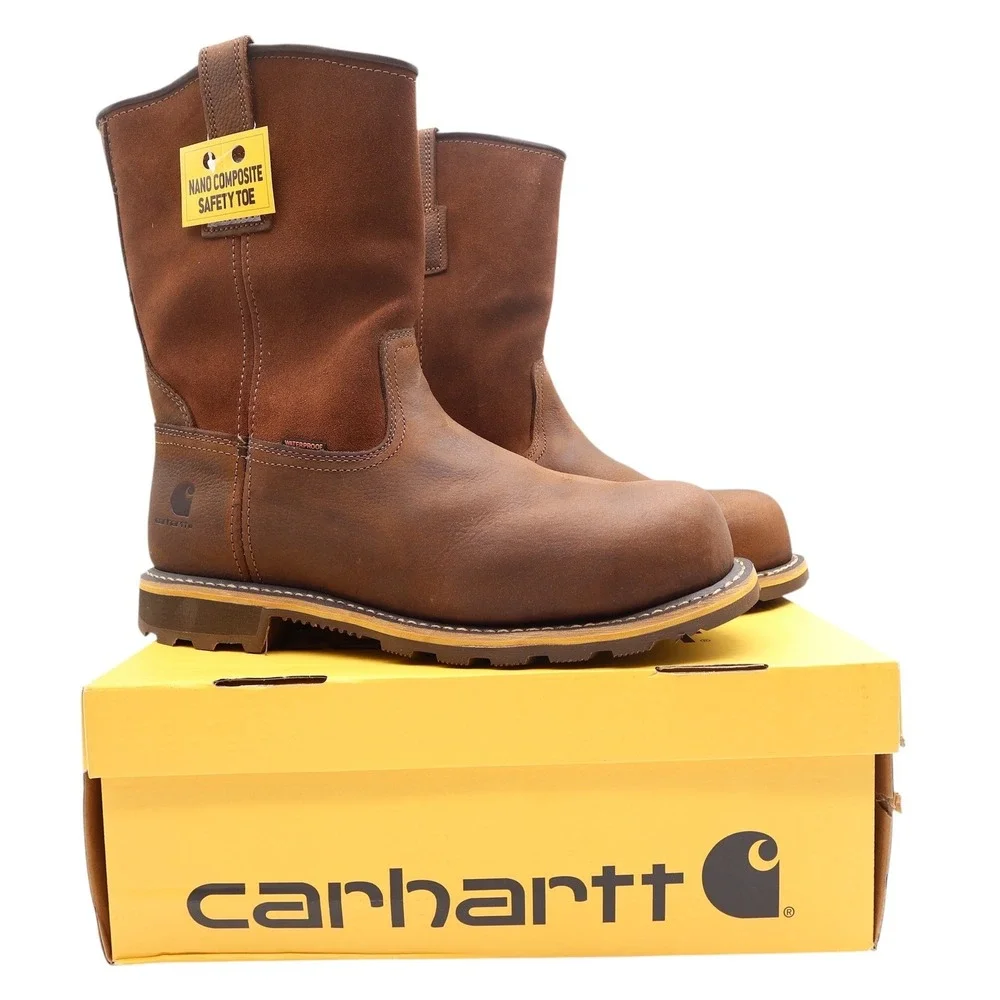 Carhartt Modern Work Boots Mens 12 M Brown Leather Safety Composite Toe NWT